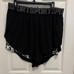 Sporty Black Women's Athletic Shorts